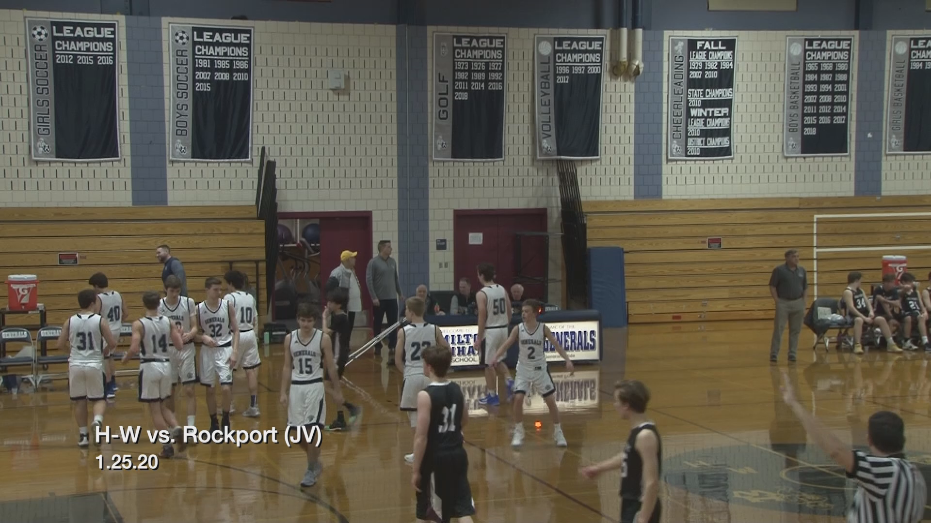 HW JV Basketball vs Rockport 1.25.20