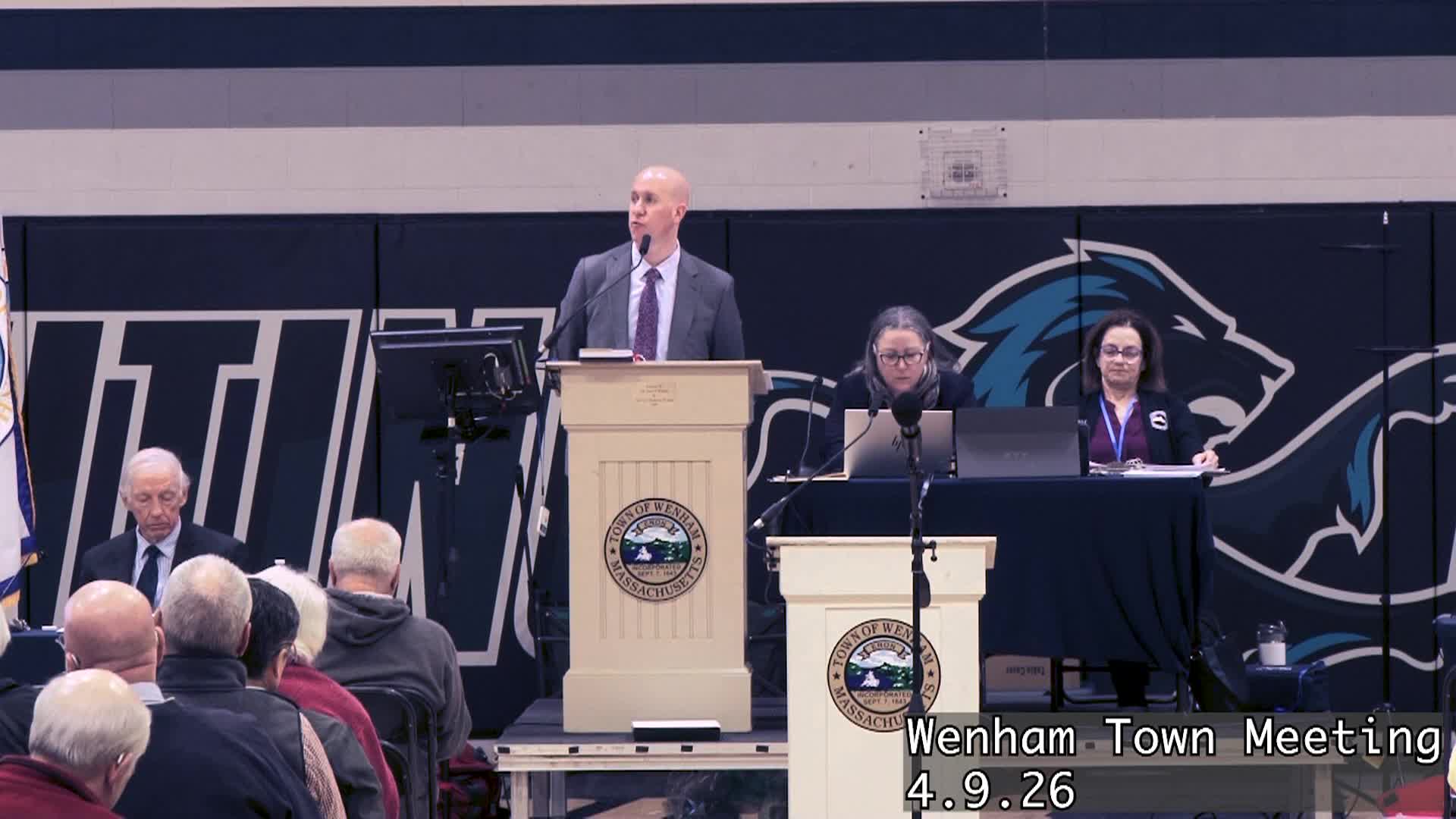 Wenham Town Meeting 4.9.26