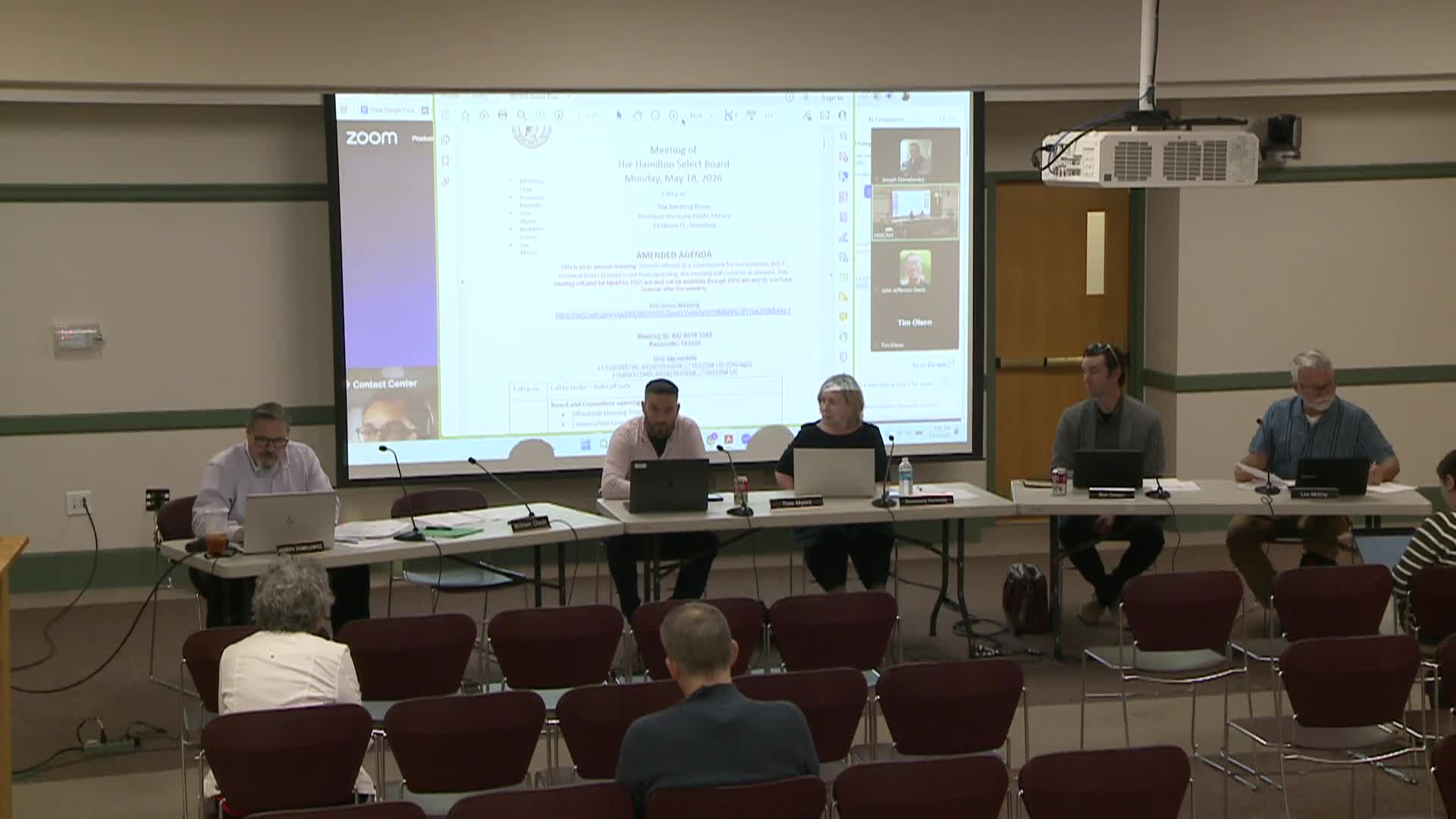 Hamilton Select Board 5.18.26