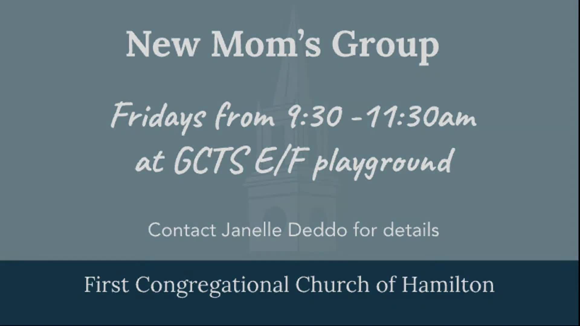 First Congregational Church in Hamilton 6.14.26